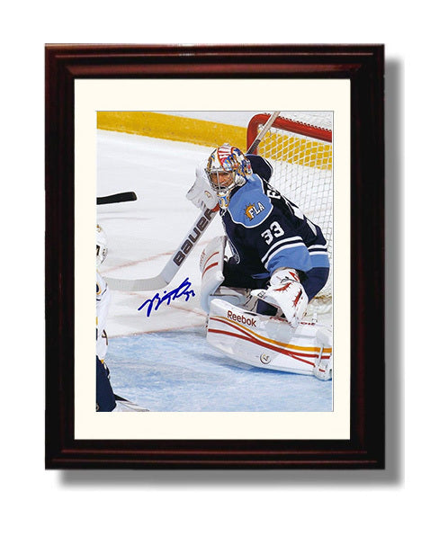 Brian Foster - Florida Hockey Goalie Ready Stance Hockey Wall Art - hockey wall art print