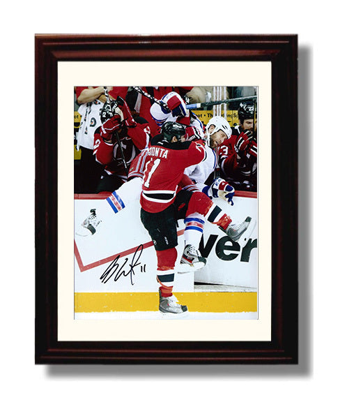 Brian Gionta - New Jersey Hockey Board Battle Collision Hockey Wall Art - hockey wall art print