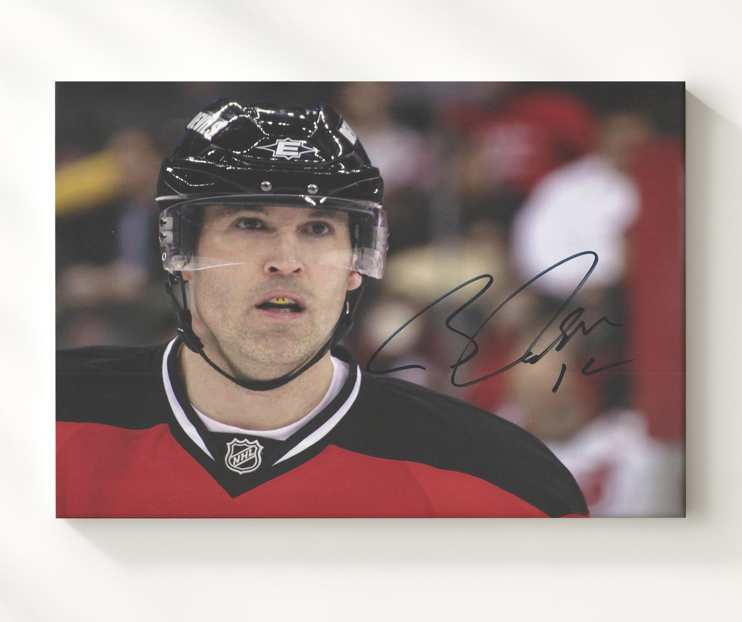 Brian Rolston - New Jersey Hockey Portrait Hockey Wall Art - hockey wall art print