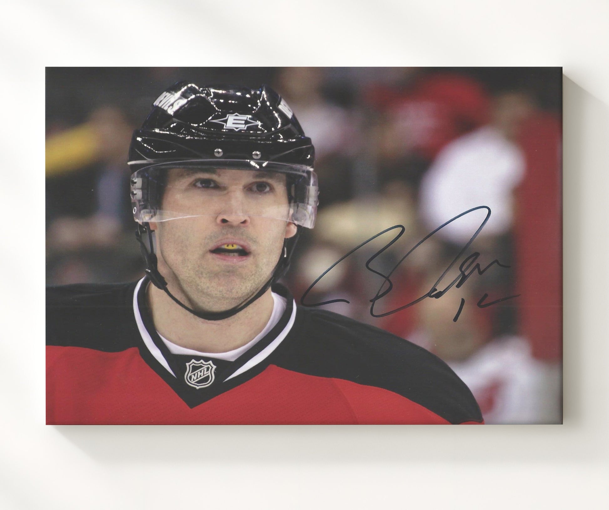 Brian Rolston - New Jersey Hockey Portrait Hockey Wall Art - hockey wall art print