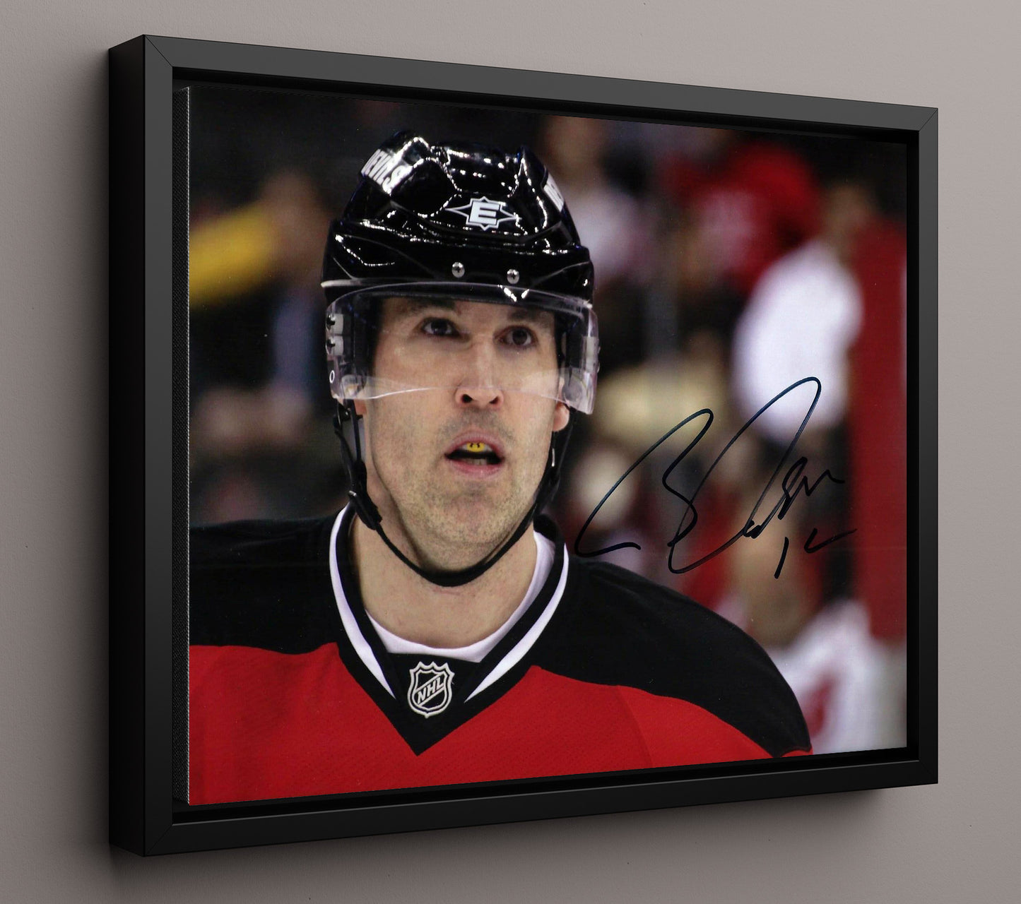 Brian Rolston - New Jersey Hockey Portrait Hockey Wall Art - hockey wall art print