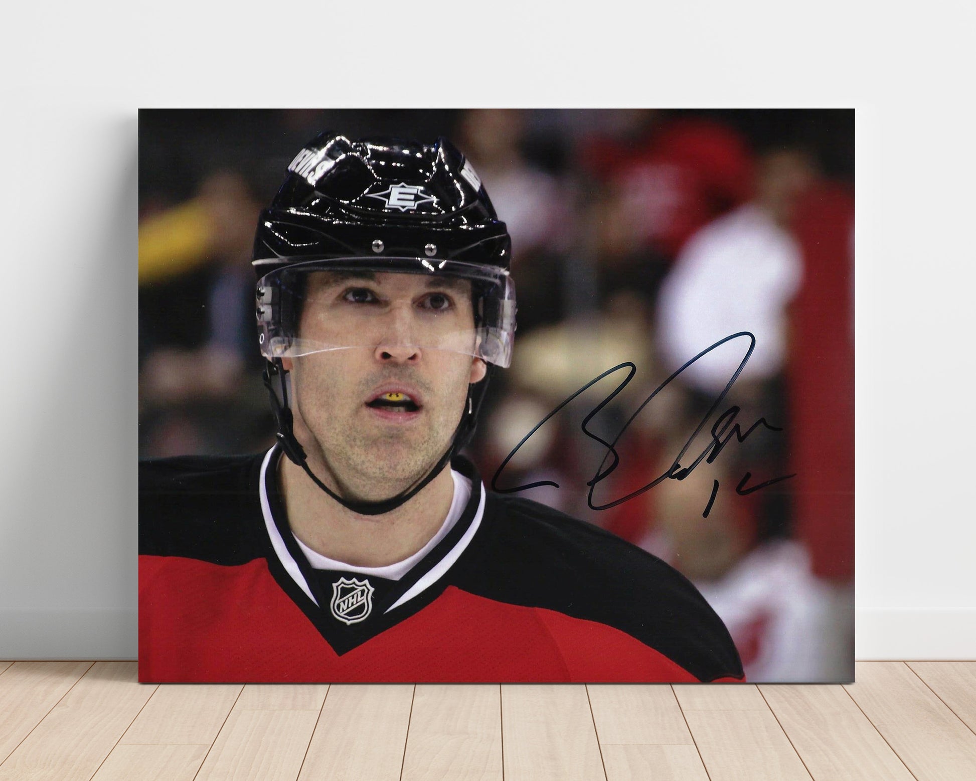 Brian Rolston - New Jersey Hockey Portrait Hockey Wall Art - hockey wall art print