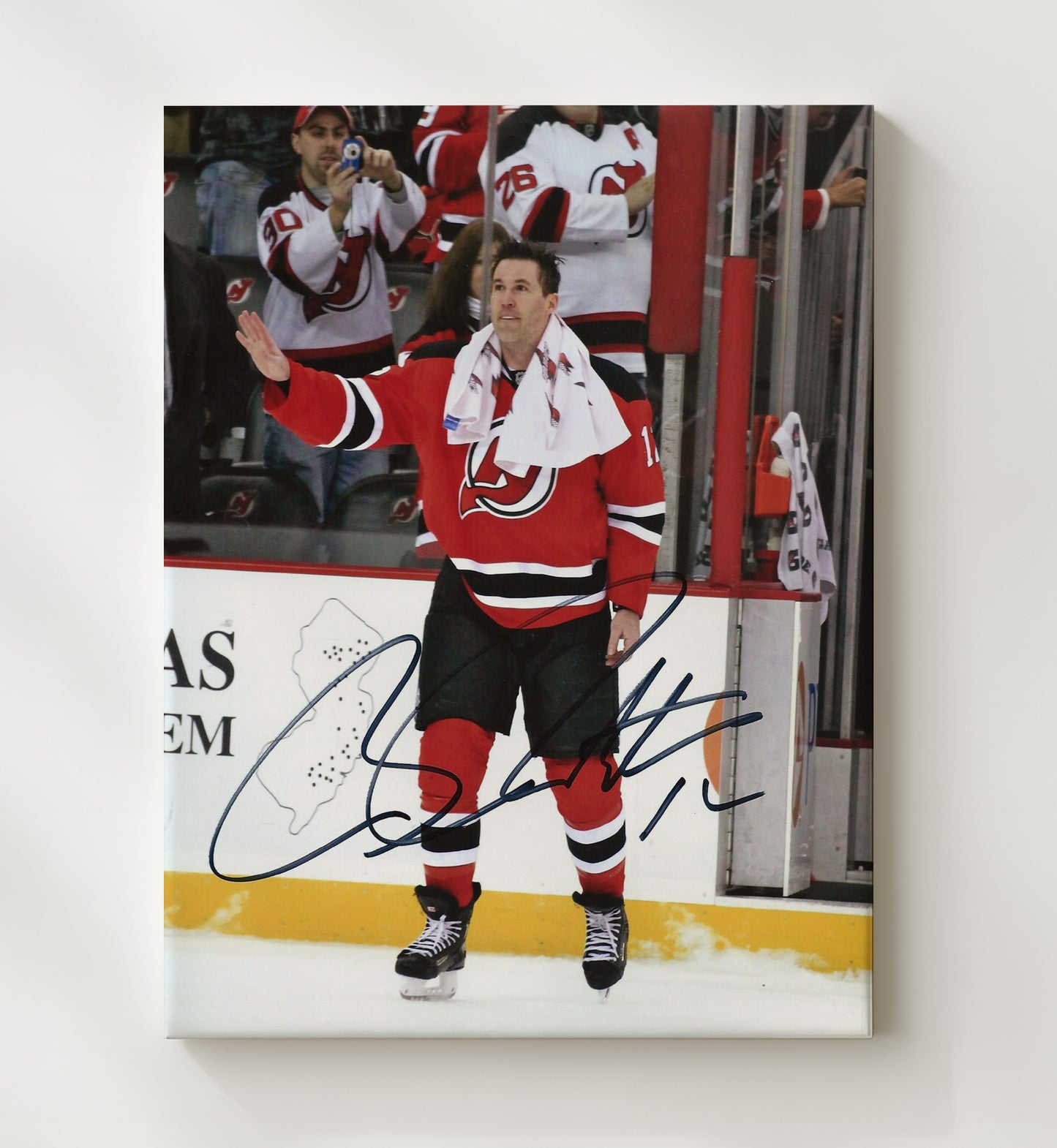Brian Rolston - New Jersey Hockey Power Play Skater Hockey Wall Art - hockey wall art print