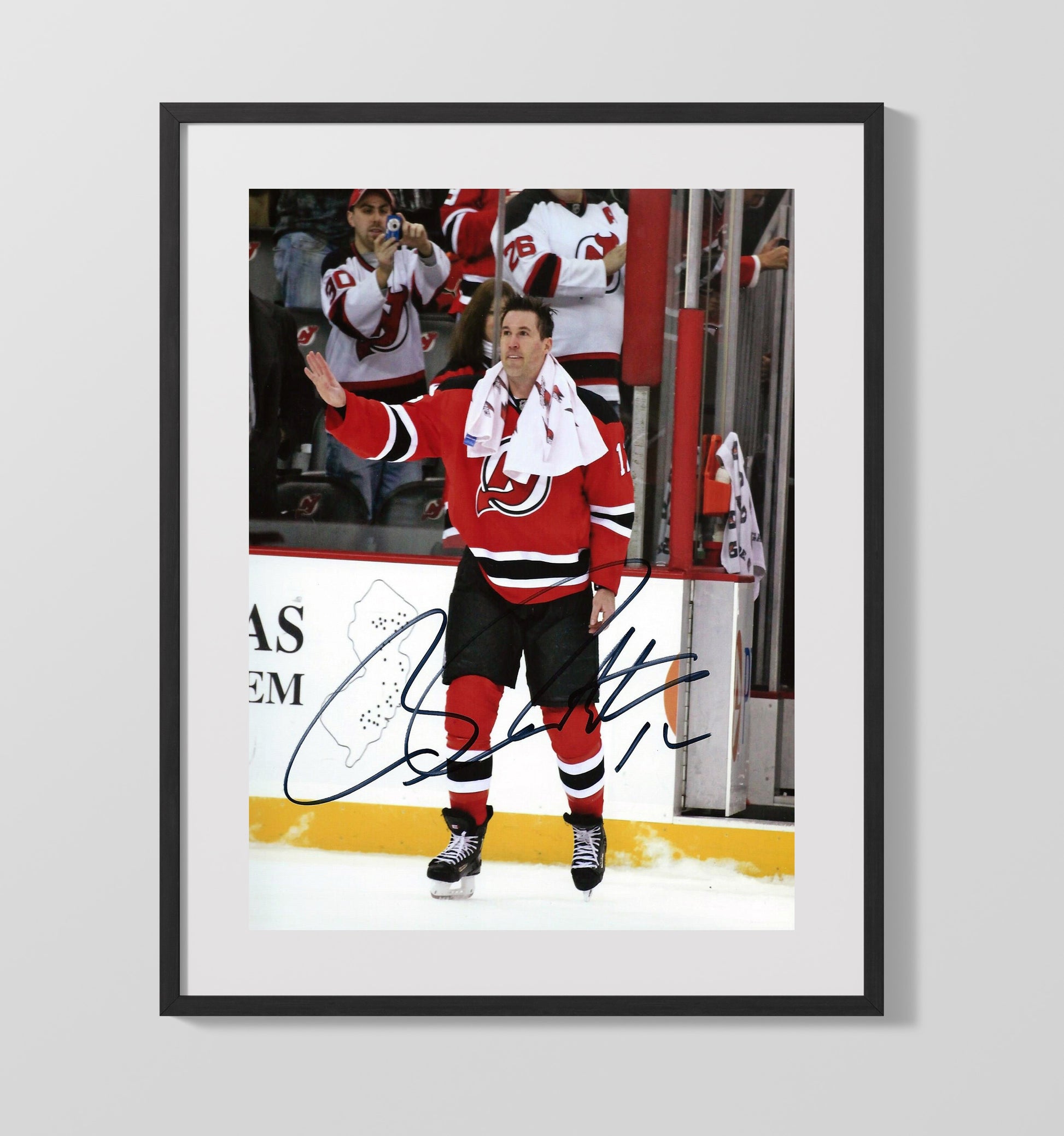 Brian Rolston - New Jersey Hockey Power Play Skater Hockey Wall Art - hockey wall art print
