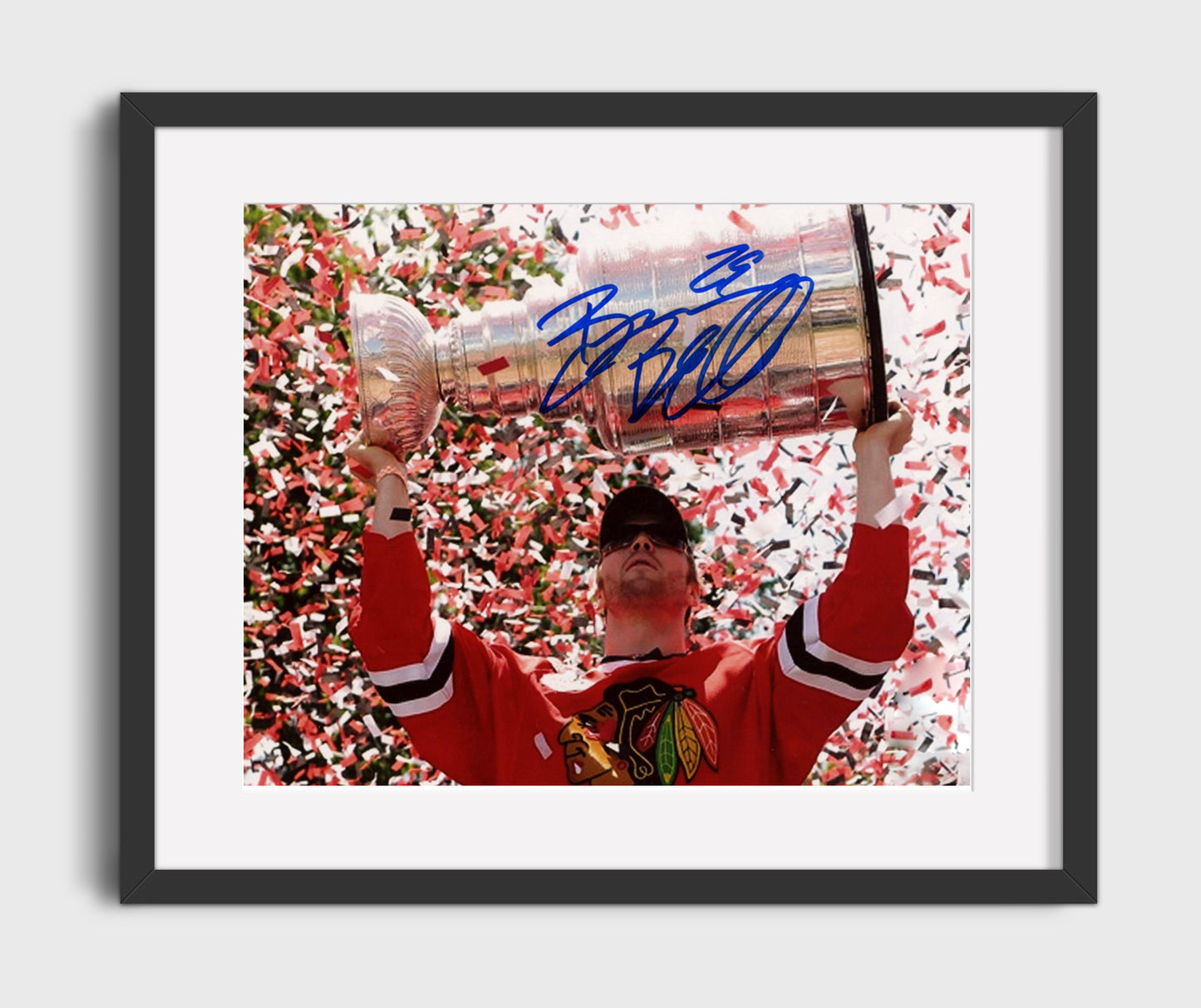 Bryan Bickell - Chicago Hockey Stanley Cup Celebration Hockey Wall Art - hockey wall art print