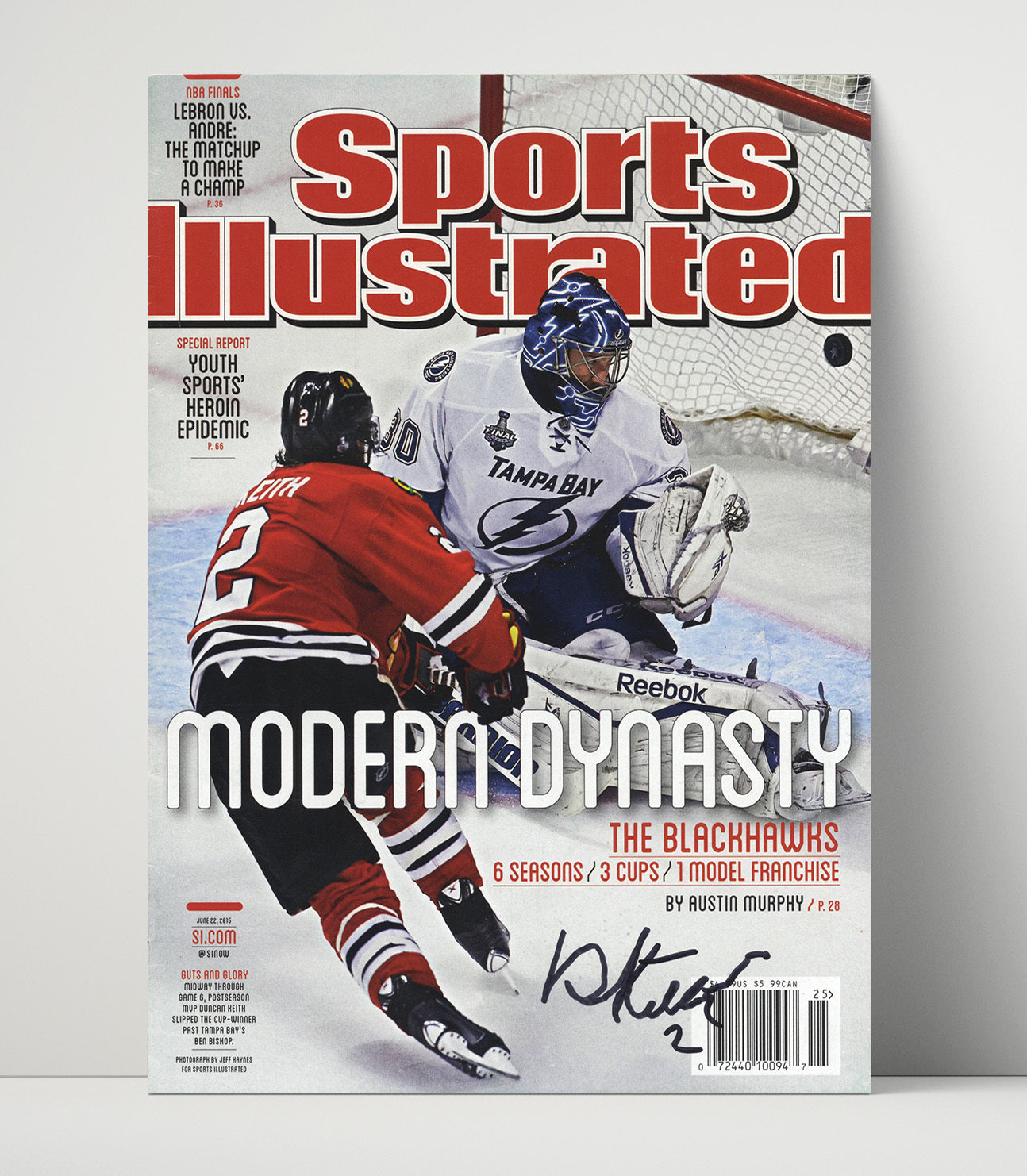 Chicago Hockey Modern Dynasty Si Cover 2015 Hockey Wall Art - hockey wall art print