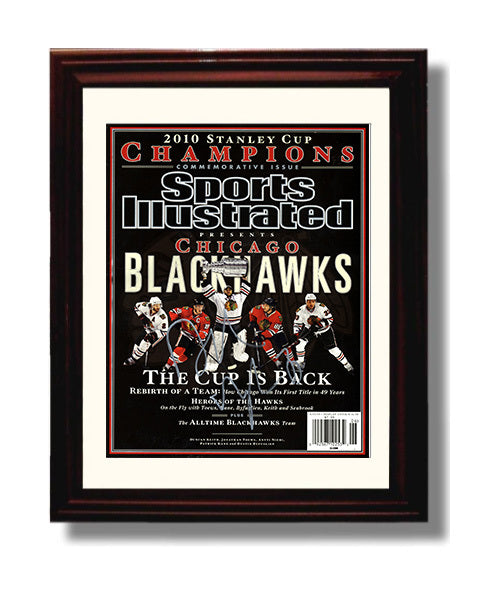Chicago Hockey Stanley Cup Champions Si Cover 2010 Hockey Wall Art - hockey wall art print
