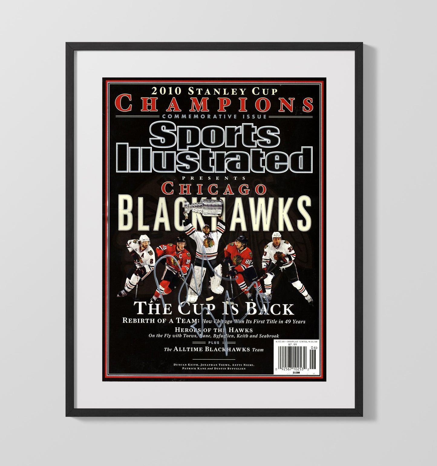 Chicago Hockey Stanley Cup Champions Si Cover 2010 Hockey Wall Art - hockey wall art print