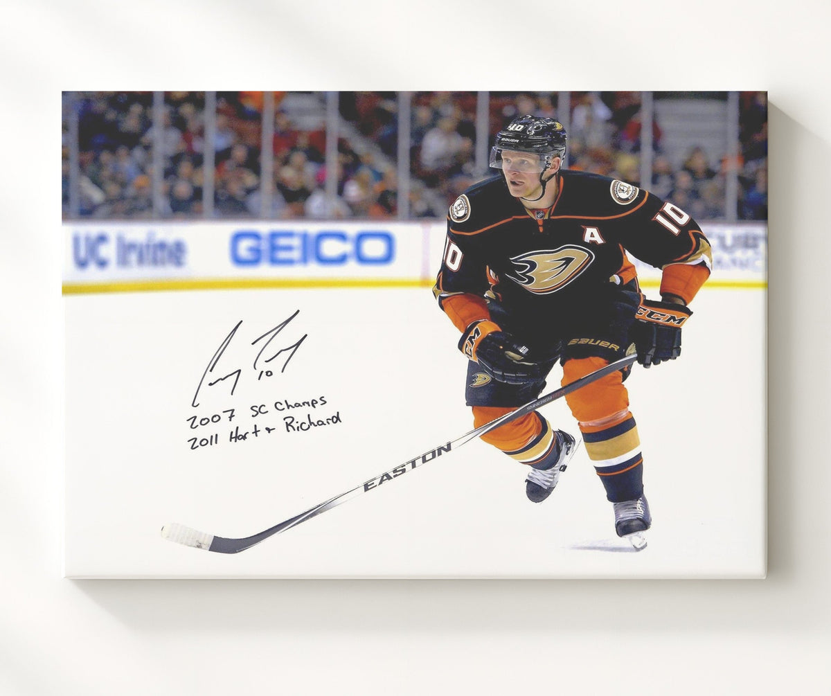 Corey Perry - Anaheim Hockey Shooting Action Hockey Wall Art - hockey wall art print