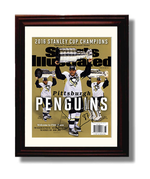 Crosby - Pittsburgh Hockey Stanley Cup Champions Si Cover 2016 Hockey Wall Art - hockey wall art print