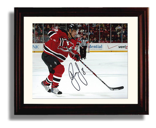 Dainius Zubrus - New Jersey Hockey Shooting Action Hockey Wall Art - hockey wall art print