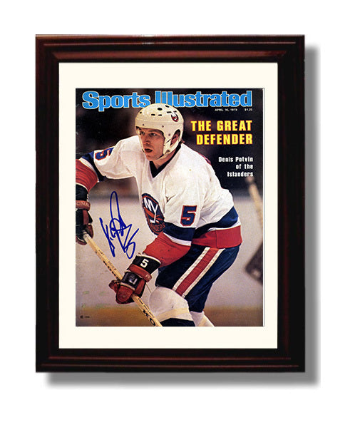 Denis Potvin - New York Hockey Defender Skating 1979 Si Cover Hockey Wall Art - hockey wall art print