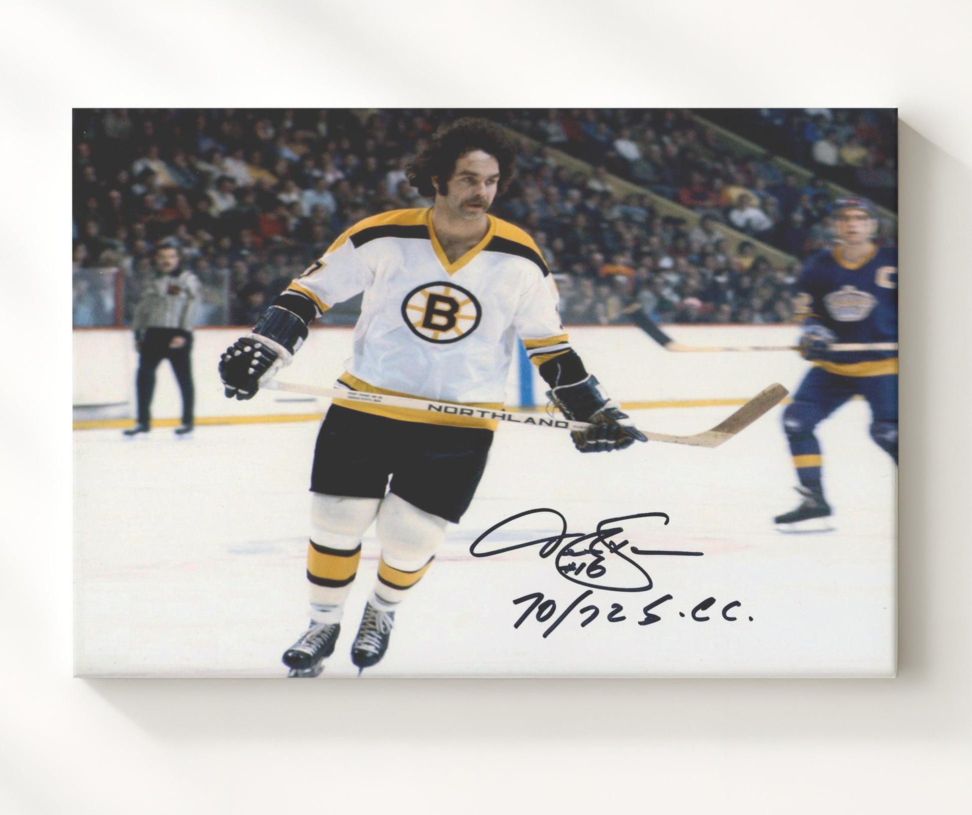 Derek Sanderson - Boston Hockey Skating Action Hockey Wall Art - hockey wall art print