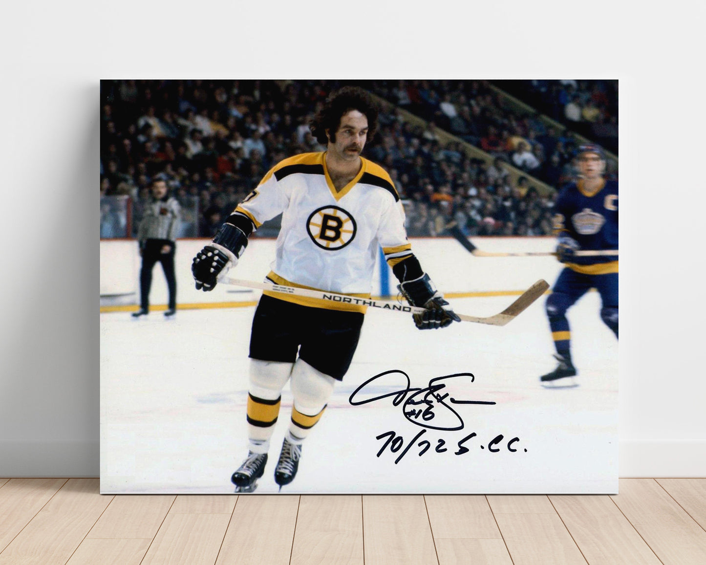 Derek Sanderson - Boston Hockey Skating Action Hockey Wall Art - hockey wall art print