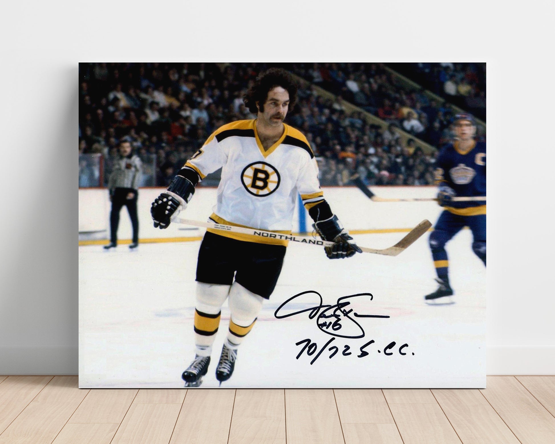 Derek Sanderson - Boston Hockey Skating Action Hockey Wall Art - hockey wall art print