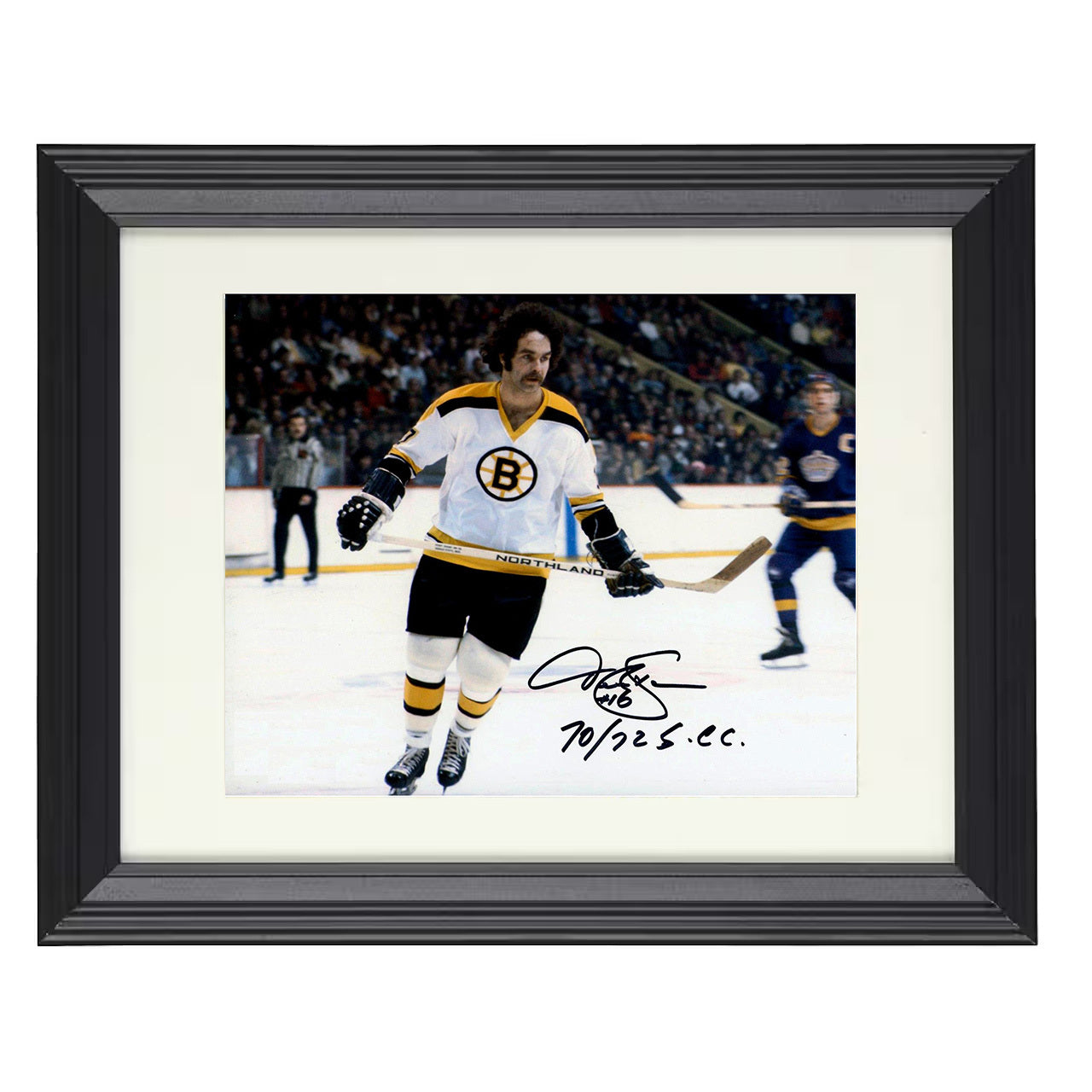 Derek Sanderson – Boston Skating Action 8x10 matted black framed hockey wall art