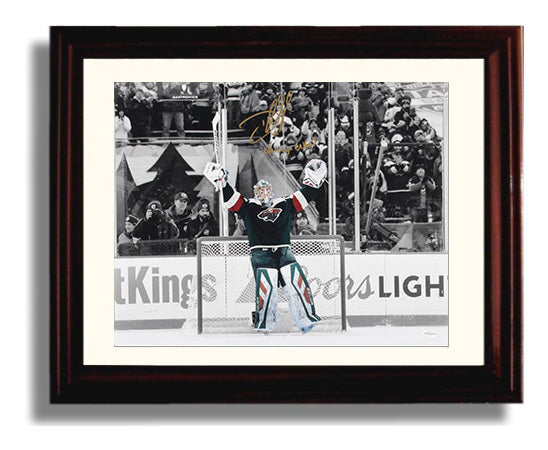 Devan Dubnyk - Minnesota Hockey Goalie Victory Arms Hockey Wall Art - hockey wall art print