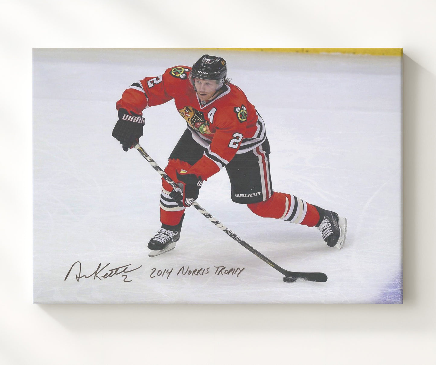 Duncan Keith - Chicago Hockey Skating Action Hockey Wall Art - hockey wall art print
