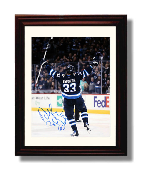 Dustin Byfuglien - Winnipeg Hockey Goal Celebration Skate Away Hockey Wall Art - hockey wall art print
