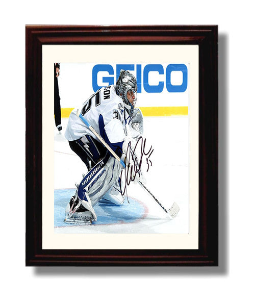 Dwayne Roloson - Edmonton Hockey Goalie Portrait Hockey Wall Art - hockey wall art print