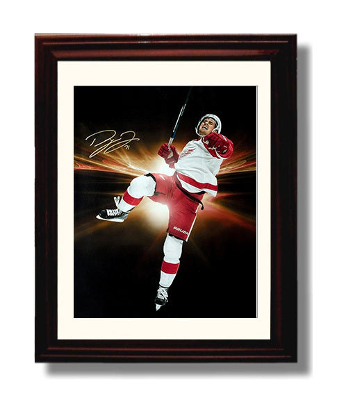 Dylan Larkin - Detroit Hockey Young Captain Spotlight Hockey Wall Art - hockey wall art print