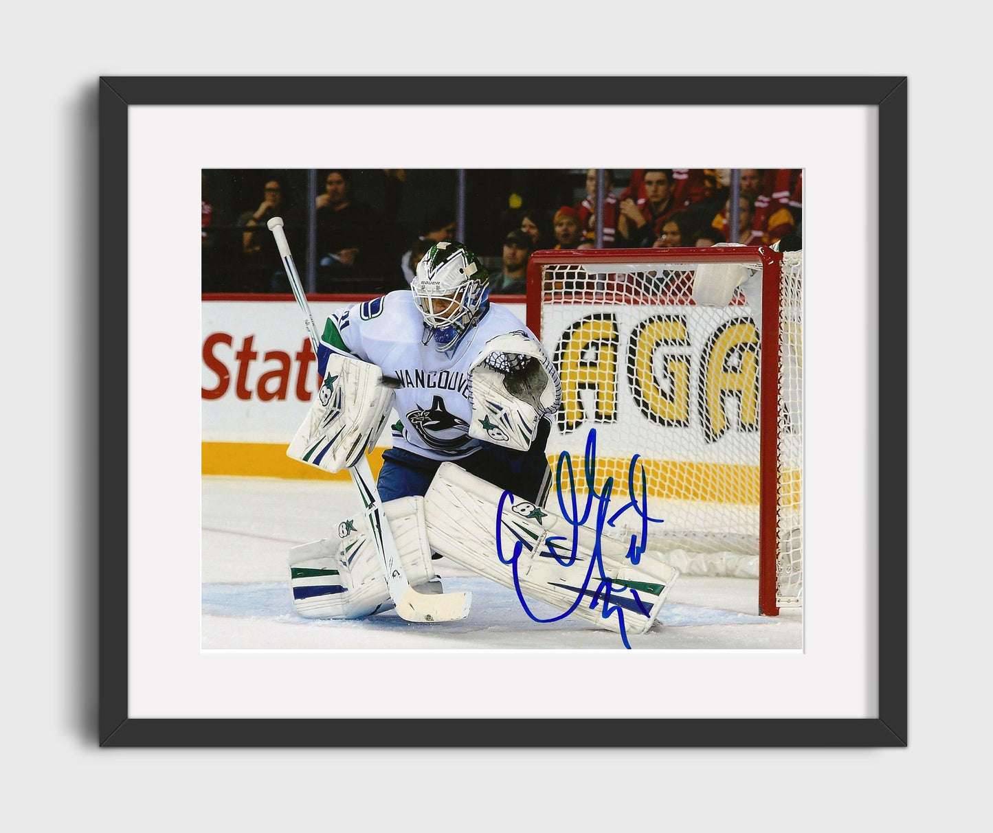 Eddie Lack - Vancouver Hockey Goalie Ready Stance Hockey Wall Art - hockey wall art print