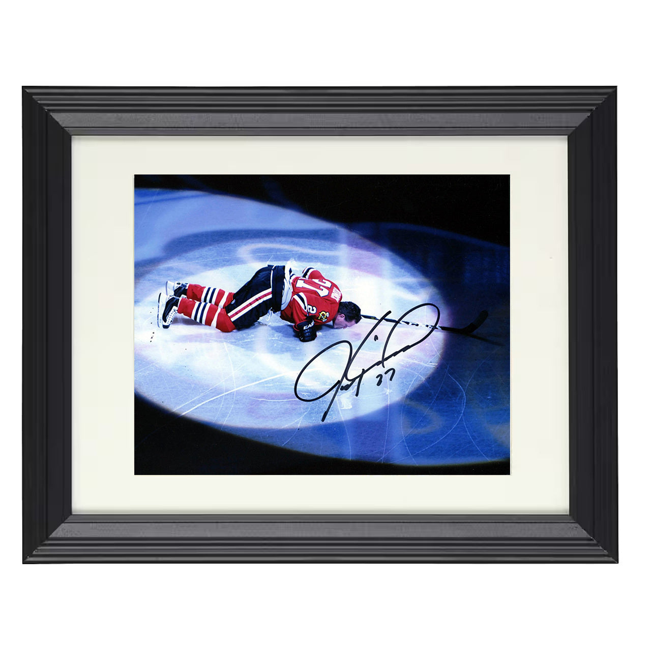Jeremy Roenick – Chicago Ice Celebration 8x10 matted black framed hockey wall art