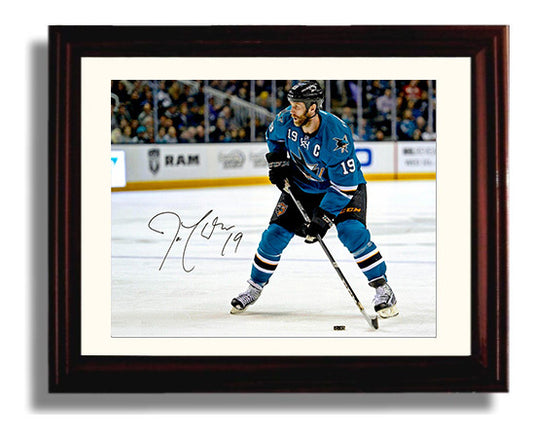 Joe Thornton - San Jose Hockey Skating Action Hockey Wall Art - hockey wall art print