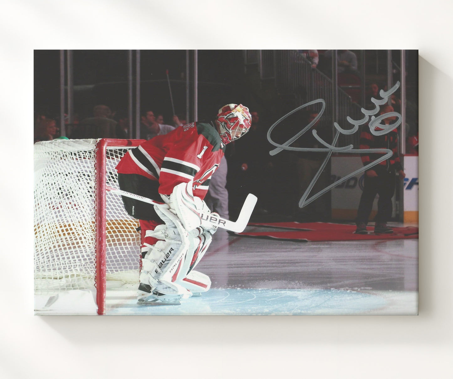 John Hedberg - New Jersey Hockey Goalie Portrait Hockey Wall Art - hockey wall art print