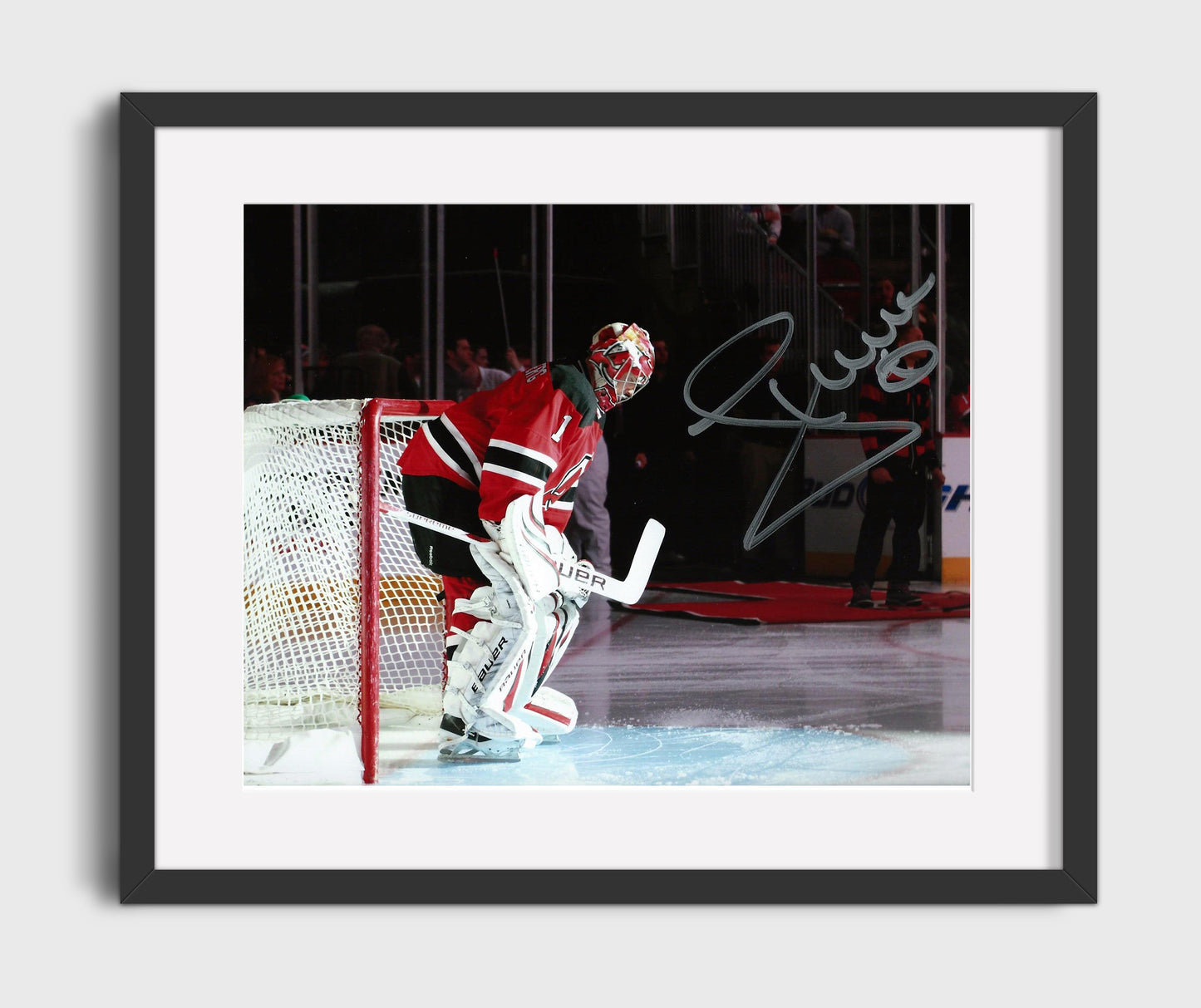 John Hedberg - New Jersey Hockey Goalie Portrait Hockey Wall Art - hockey wall art print