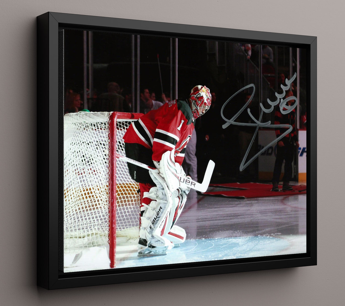John Hedberg - New Jersey Hockey Goalie Portrait Hockey Wall Art - hockey wall art print