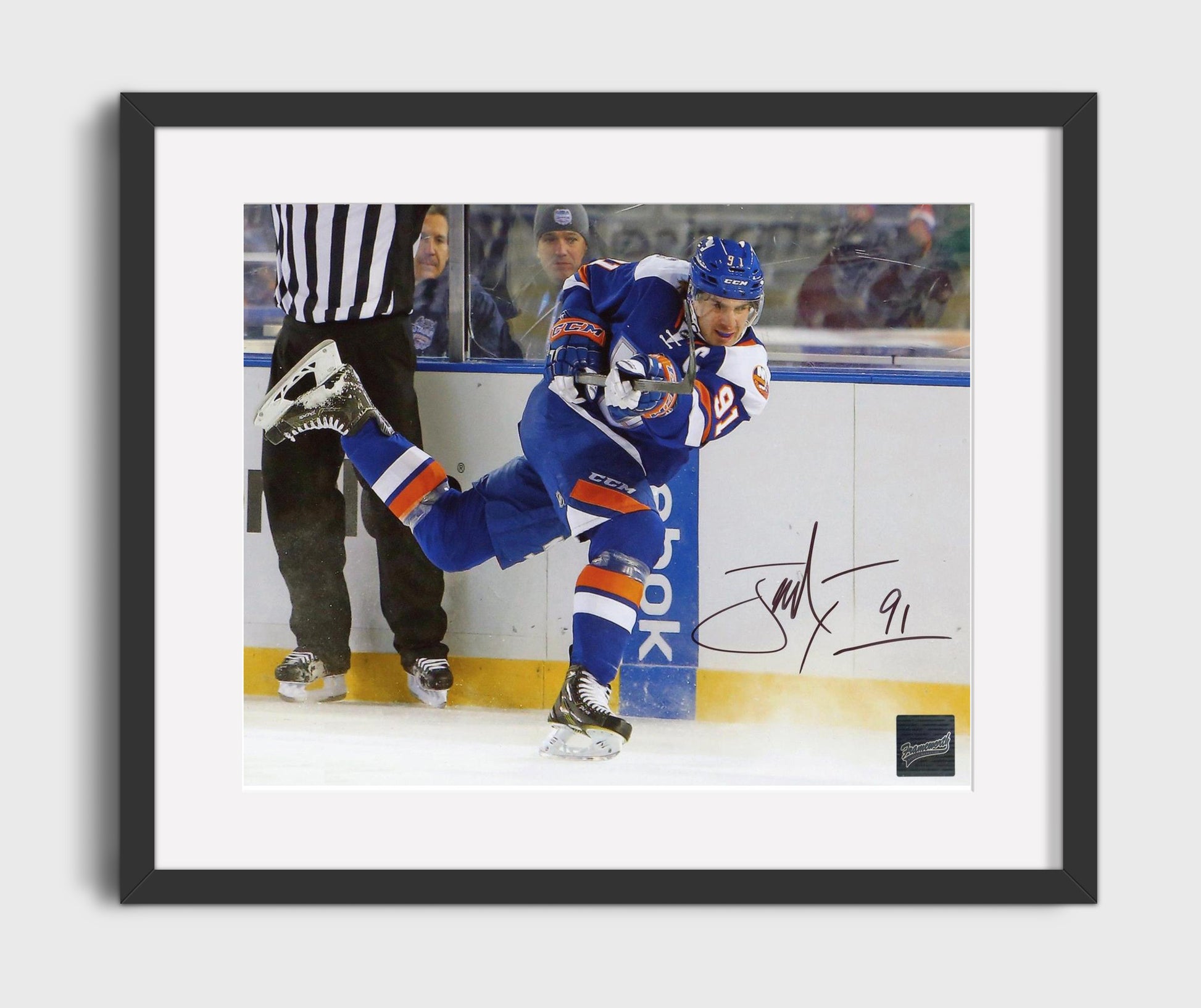 John Tavares - New York Hockey Skating Portrait Hockey Wall Art - hockey wall art print