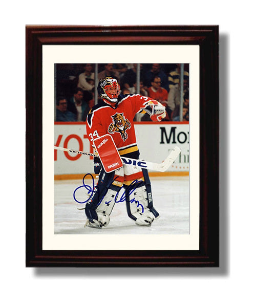 John Vanbiesbrouck - Florida Hockey Goalie Net Presence Hockey Wall Art - hockey wall art print