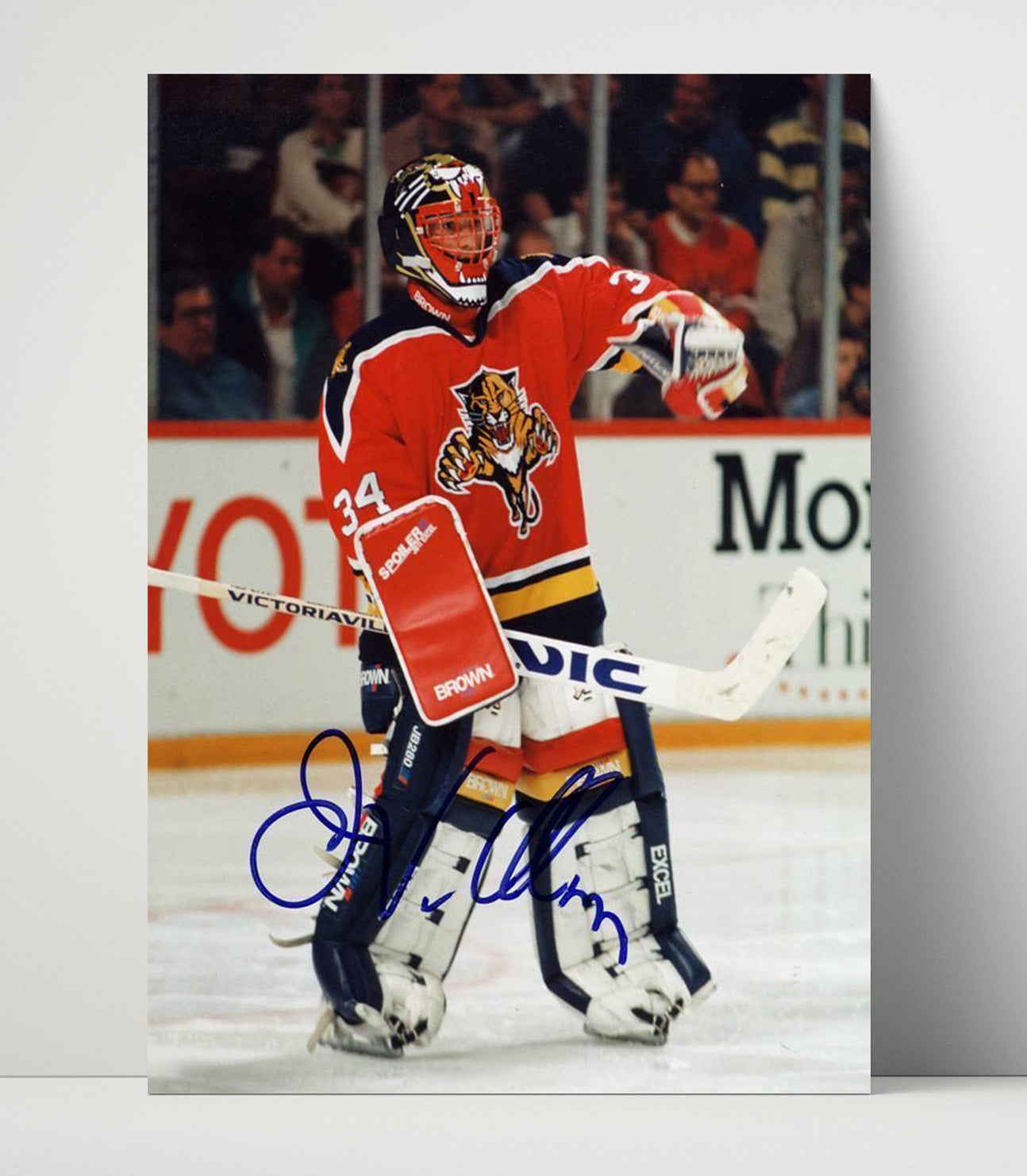 John Vanbiesbrouck - Florida Hockey Goalie Net Presence Hockey Wall Art - hockey wall art print