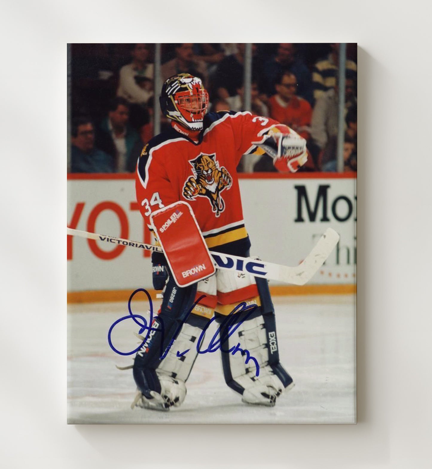 John Vanbiesbrouck - Florida Hockey Goalie Net Presence Hockey Wall Art - hockey wall art print