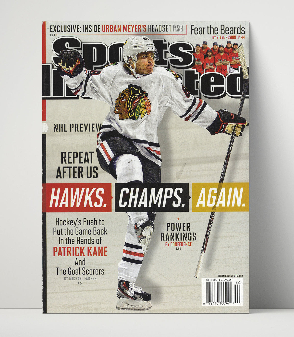 Patrick Kane – Chicago Preview 2013 SI unframed semi-gloss poster print