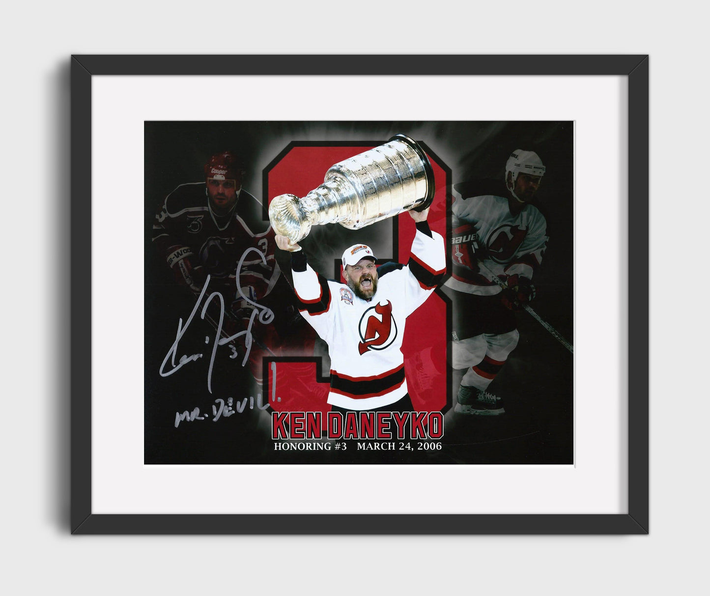Ken Daneyko - New Jersey Hockey Stanley Cup Celebration Hockey Wall Art - hockey wall art print