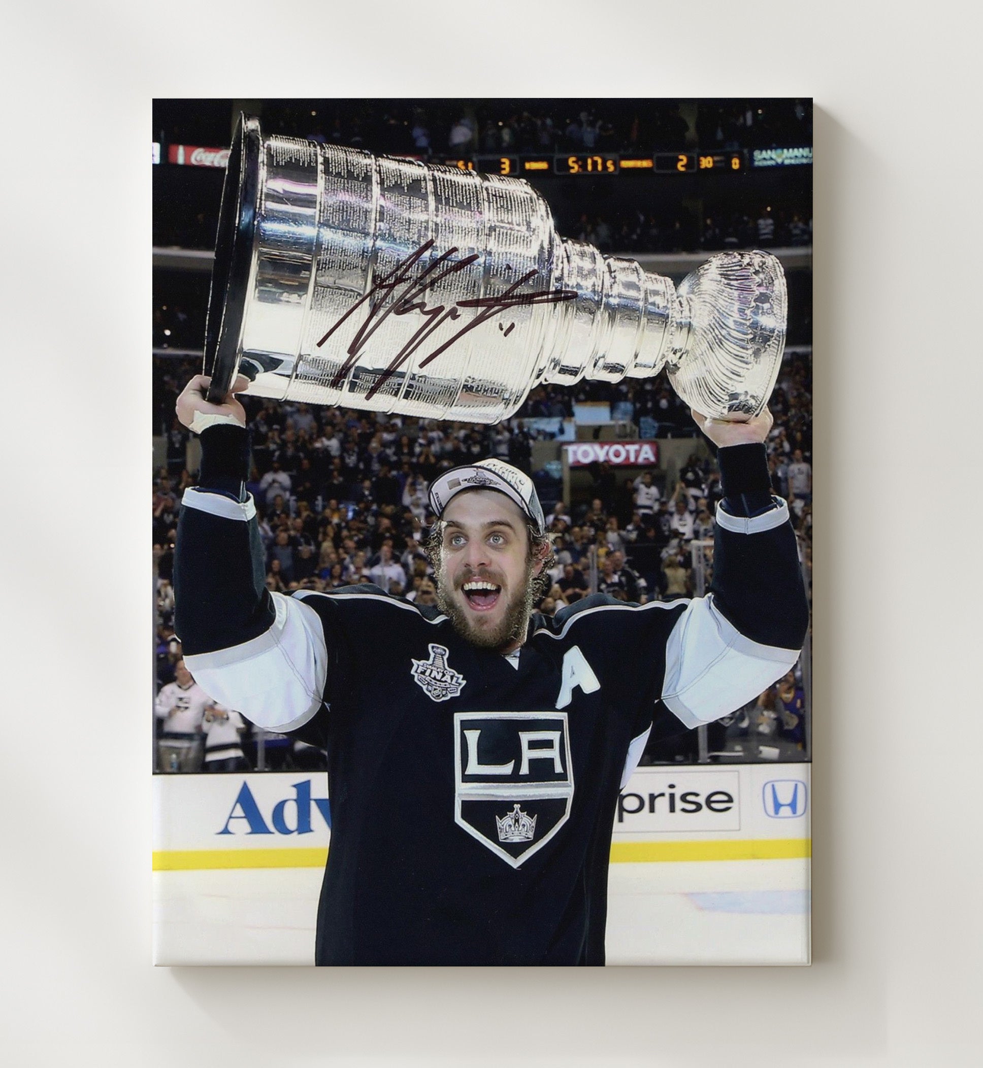 Kopitar - Los Angeles Hockey Stanley Cup Celebration Spotlight Hockey Wall Art - hockey wall art print