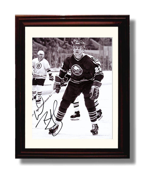Lindy Ruff - Buffalo Hockey Skating Portrait Hockey Wall Art - hockey wall art print