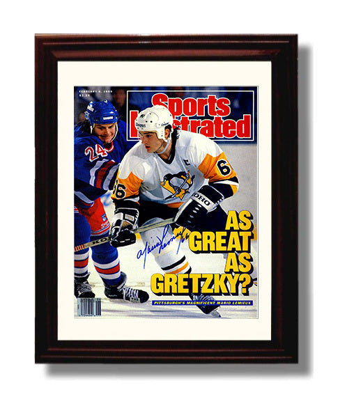 Mario Lemieux - Pittsburgh Hockey 1989 Si Cover Magnificent 66 Hockey Wall Art - hockey wall art print