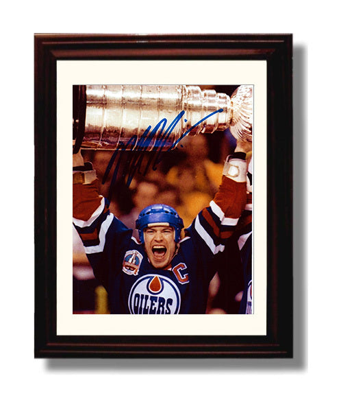 Mark Messier - Edmonton Hockey Stanley Cup Champion Celebration Hockey Wall Art - hockey wall art print