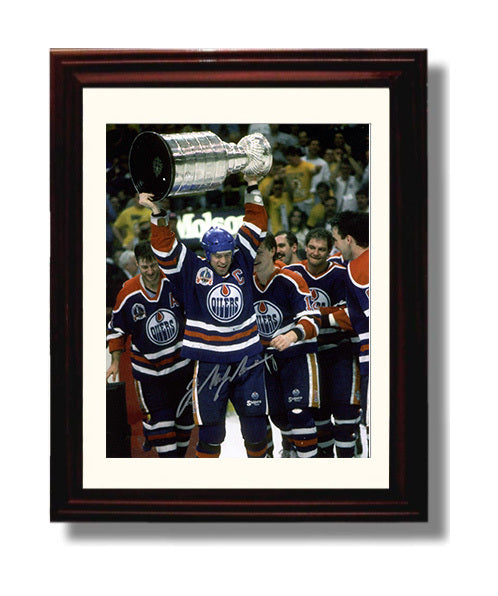 Mark Messier - Edmonton Hockey Stanley Cup Champion Lift Hockey Wall Art - hockey wall art print