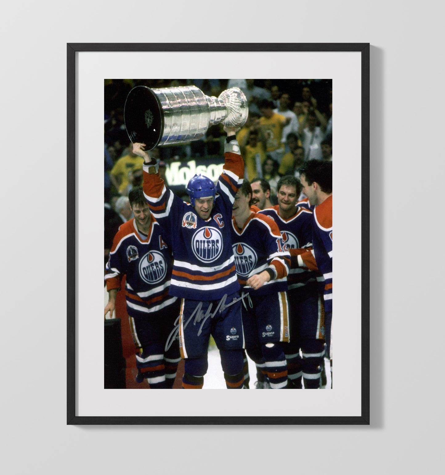 Mark Messier - Edmonton Hockey Stanley Cup Champion Lift Hockey Wall Art - hockey wall art print