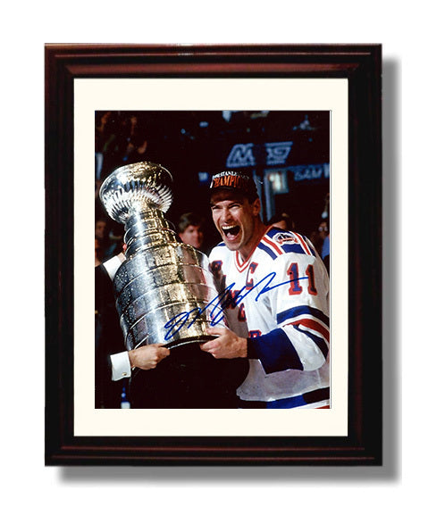 Mark Messier - New York Hockey 1994 Stanley Cup Guarantee Celebration Hockey Wall Art - hockey wall art print
