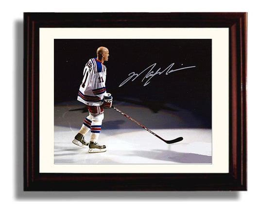 Mark Messier - New York Hockey Captain Portrait Hockey Wall Art - hockey wall art print
