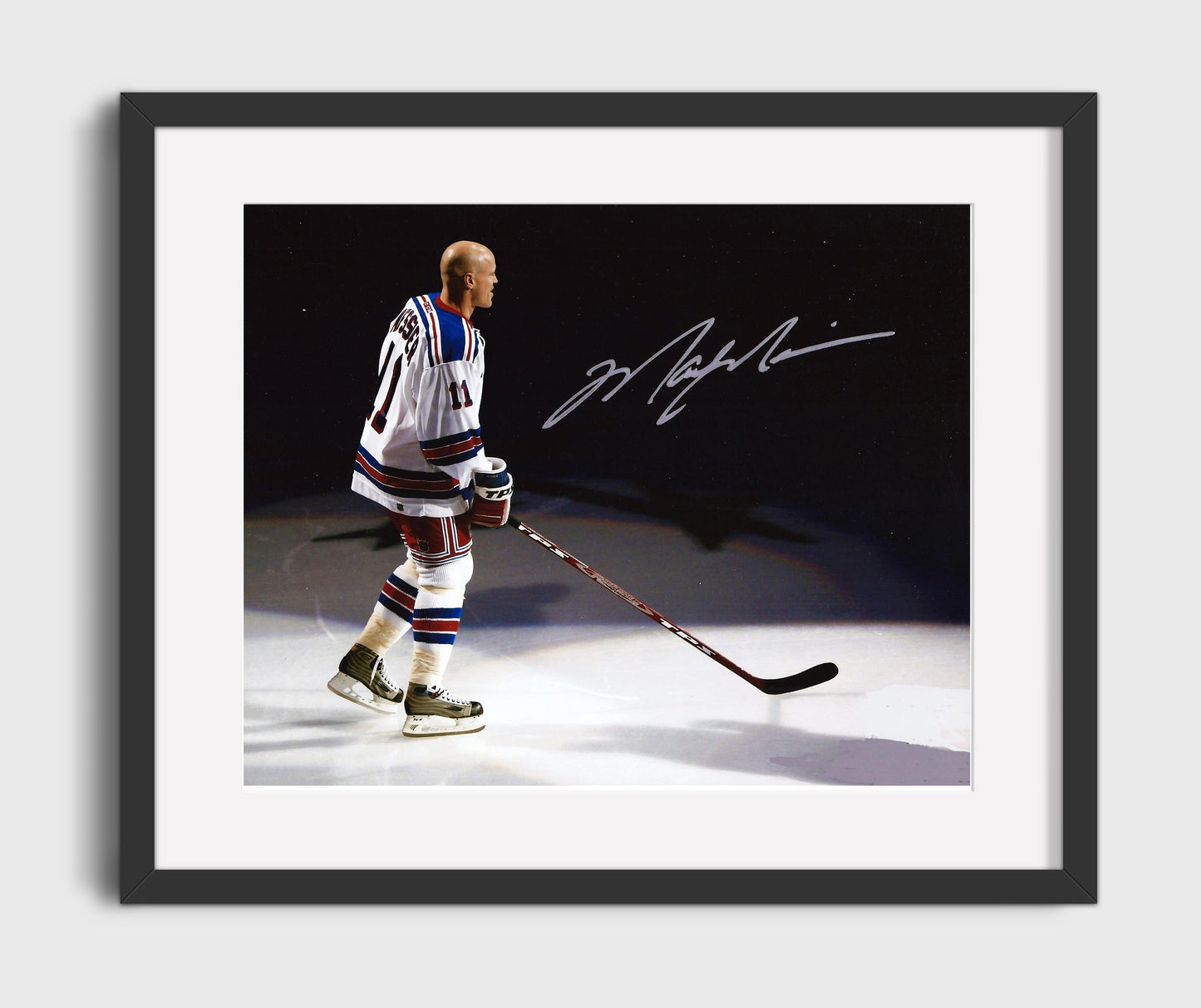 Mark Messier - New York Hockey Captain Portrait Hockey Wall Art - hockey wall art print