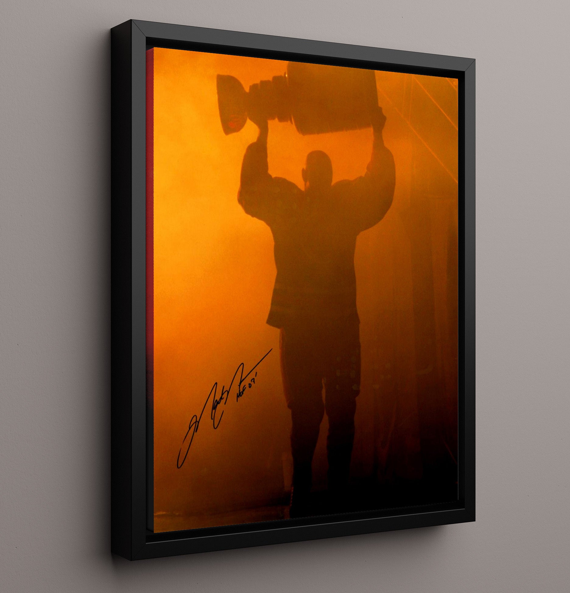 Mark Messier - New York Hockey Stanley Cup Farewell Celebration 1994 Spotlight Hockey Wall Art - hockey wall art print