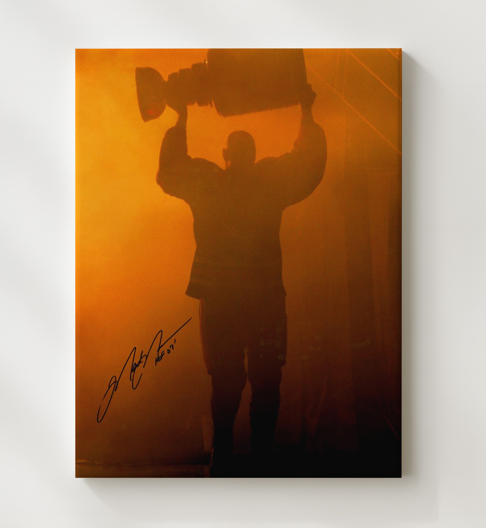 Mark Messier - New York Hockey Stanley Cup Farewell Celebration 1994 Spotlight Hockey Wall Art - hockey wall art print
