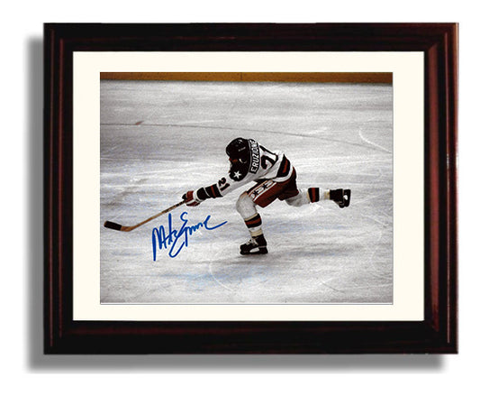 Mike Eruzione - USA Hockey Slap Shot Olympic Action Hockey Wall Art - hockey wall art print