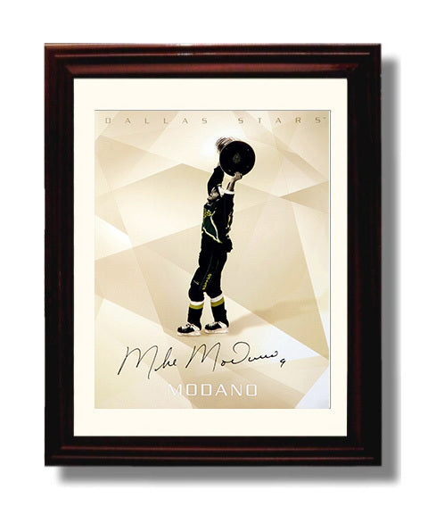 Mike Modano - Dallas Hockey 1999 Stanley Cup Champion Tribute Hockey Wall Art - hockey wall art print